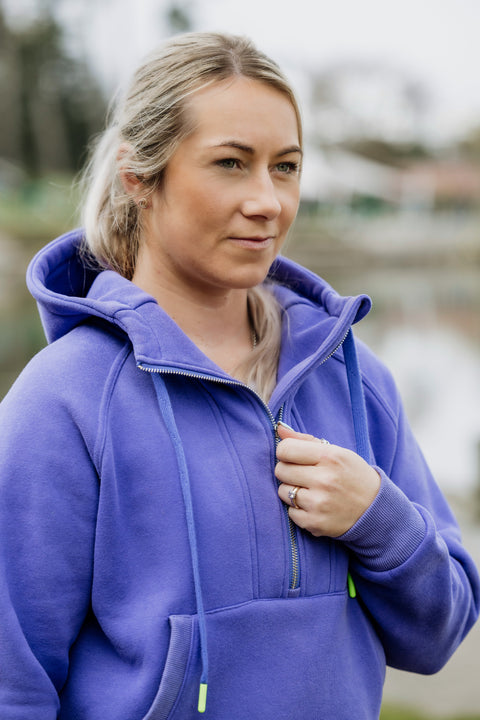 Periwinkle Purple Zip Hoodie